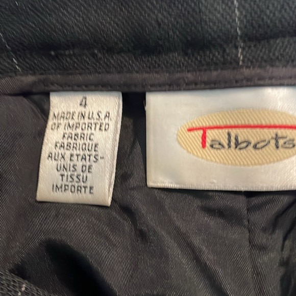 Talbots black window pane pants. - Picture 7 of 8